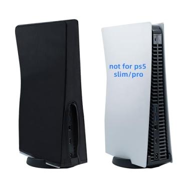Imagem de Mcbazel Capa protetora contra poeira para PS5, capa protetora de corte de precisão, à prova d'água, para console PlayStation 5, edição digital e edição Ultra HD - preta (não é compatível com PS5 Slim)