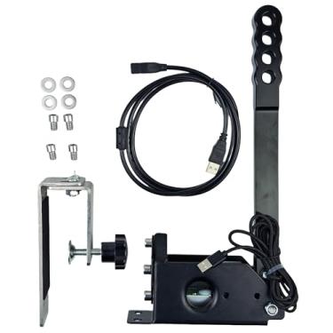 Imagem de 64 Bit USB Handbrake for Racing Games - Hall Sensor Precision Handbrake with Adjustable Clamp Compatible with Logitech G27 G29 G920 | Works on PC | for DiRT Rally 2/4, Project CARS 2/3, Forza Horizon