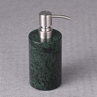 Imagem de FTOQWZXV Dispensador de sabão de mármore natural, frascos de loção e sabonete, bancada para banheiro, dispensadores de sabão de 190 g