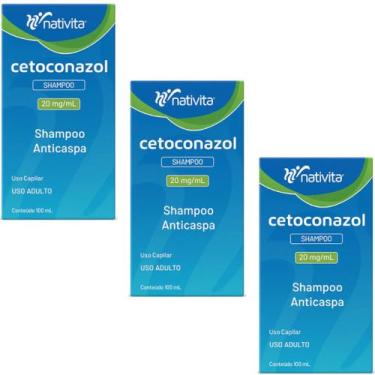 Imagem de Shampoo Anticaspa 100ml Nativita Cabelos saudáveis 3 Unidades - Arte N