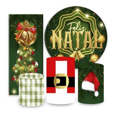 Imagem de Kit de Festa Natal, Painel Redondo Natal, Painel de Festa Redondo, Por