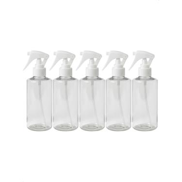 Imagem de Kit 5 Frasco Cilindrico Borrifador Mini Trigger Pulverizador com Válvula Multiuso 300ml