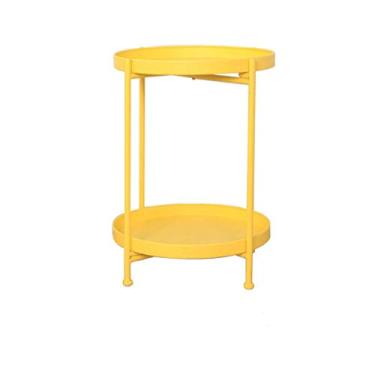 Imagem de Mesa de canto mesa lateral mesa de cabeceira mesa de centro nórdica criativa moda sala de estar sofá vários cafés armazenamento duplo pequeno rack mesa de centro mesa de canto mesa lateral mesa de