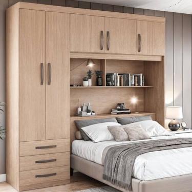 Imagem de Guarda Roupa 5 Portas 3 Gavetas 1 Baú Cancun - Edez