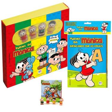 Imagem de Kit Livrinhos Infantis Turma da Mônica Boas Maneiras + Livro Dedoche M