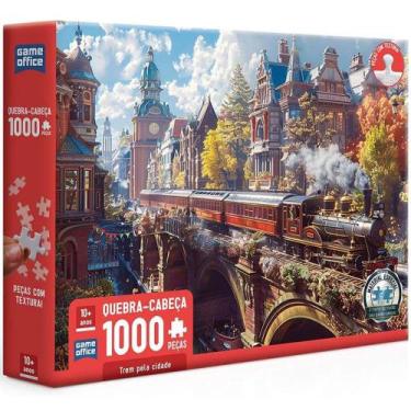 Imagem de Quebra cabeca trem pela cidade 1000 pecas toyster, ., UN