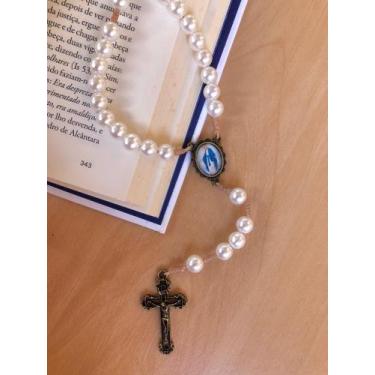 Imagem de Terço De Cordão Nossa Senhora Personalizado Cor Variada - Sem marca