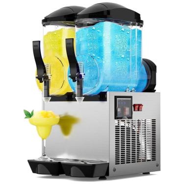 Imagem de Máquina de Raspadinha Comercial 30L (8 Galões), 1100W 220V, para Bar. Grande Máquina de Granizados Elétrica com Modo de Auto limpeza,Mojgar