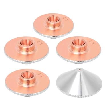 Imagem de Bocal de corte a laser D1.5, para cabeça de corte a laser de fibra de diâmetro 28 mm, bocal de laser de fibra de camada dupla, D28 H15 M11 calibre 1,5 (duplo 1,5 x 5 peças)