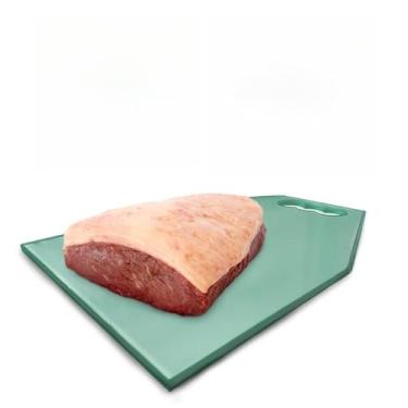 Imagem de Tabua de carne Tábua de Vidro Verde Vidro Reforçado Temperado Dificl Quebrar Para Cortes De Carnes Queijos Vegetais- Fácil de Limpar - Presente para Churrasco e Cozinha