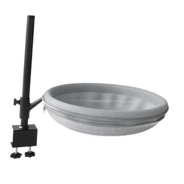 Imagem de Fenteer Cama para mesa de gato, poleiro para gato, estrutura de metal, presente, fácil de instalar, suporte de mesa, rede para de computador, lateral