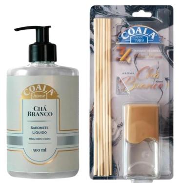 Imagem de Kit Difusor de Aromas + Sabonete Líquido Chá Branco 500ml – Aromatização e Cuidado para o Corpo e Ambiente