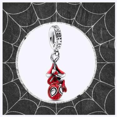 Imagem de Pingente De Charme Do Homem-Aranha Marvel 3mm Para Mulheres, Prata 925