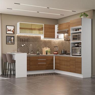 Imagem de Cozinha Completa 504001 Com Armário E Bancada Branco/Rustic