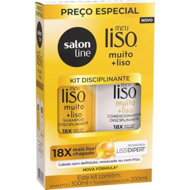 Imagem de Salon Line, Kit Shampoo e Condicionador, Meu Liso Muito + Liso, Vegano - Para Cabelos Lisos, 2 Unidades