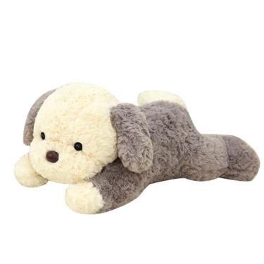 Imagem de Cachorro de pelúcia de pelúcia, cachorrinho macio de desenho animado de 35 cm com sorriso
