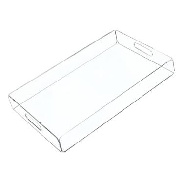 Imagem de Bandeja Grande Em Acrílico 5mm Transparente Super Resistente