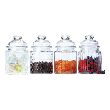 Imagem de 2X Conjunto 4 Potes Herméticos De Vidro 300 Ml Casambiente C