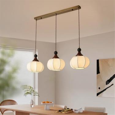 Imagem de Luminária pendente contemporânea de LED para restaurante, bar estilo francês retrô, balcão, café, quarto, escritório, quarto de hotel, lavabo, corredor, escada (F 3 lâmpadas)