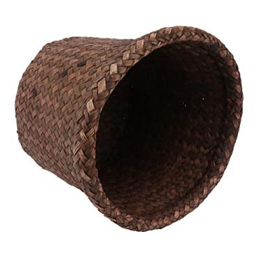 Imagem de 1Pc Seaweed Woven Plant Holder Seaweed Plant Pot for Indoor and Outdoor Use Stylish Container for Home and Garden Decor