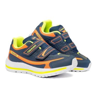 Imagem de Tênis Infantil em sintético com sola em borracha. Perfeito e resistente para o dia a dia agitado do seu pequeno! (Marinho/Limão, BR, Criança de 4 a 8 anos, Numérico, 31)