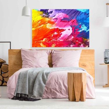 Imagem de Quadro Formas Abstratas 60x40 Cm Adesivo Fotográfico