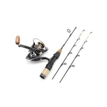 Imagem de Vara de Pesca de Viagem Vara de pesca no gelo inverno, conjunto carretel, vara, equipamento, carbono, no com
