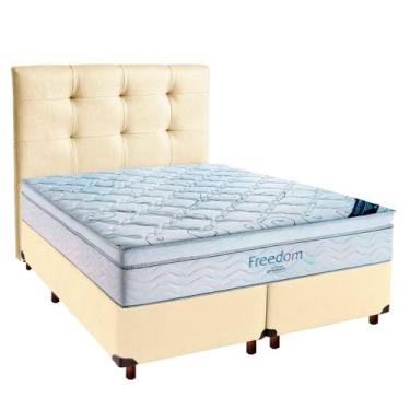 Imagem de Cama Box Begetiza+Colchão Queen Freedom Ortobom + Cabeceira