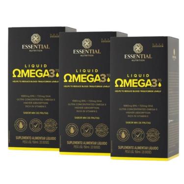 Imagem de Kit 3x Super Omega 3 TG Liquid - 150ml cada - Essential Nutrition-Unissex