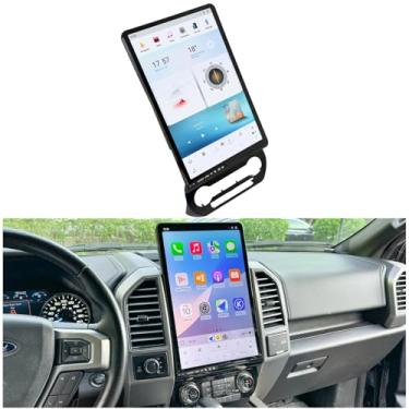 Imagem de Tela Android 13 de 16,9 polegadas para Ford Expedition (2018-2021) modelo base, (substitui apenas rádio de 4,7 cm), tela sensível ao toque HD 2K, mantém botões A/C, Qualcomm 8G+128G, CarPlay sem fio e