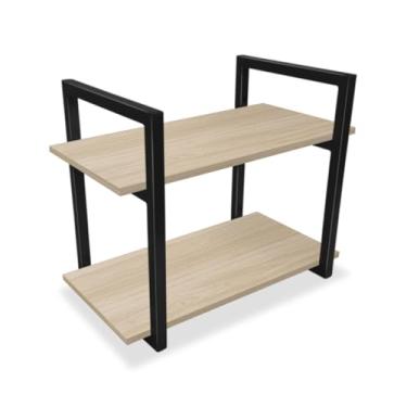 Imagem de Prateleira Milazzo Nicho Design Industrial Preto e Jade