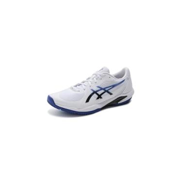 Imagem de ASICS Solution Swift Ff 2 Tênis masculino, Branco/cobalto escuro, 46