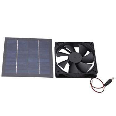Imagem de RiToEasysports Ventilador Movido a Energia Solar IP65 à Prova d'água 20W Painel Monocristalino de Alta Eficiência para Estufas Galinheiros Celeiros de Sótão
