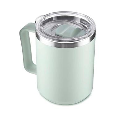 Imagem de Caneca Térmica, Café, Chá, 450ml, Tampa Aço Inox, Parede Dupla, Verde