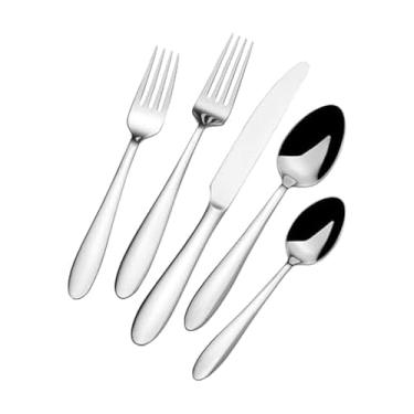 Imagem de Mikasa Conjunto de talheres Nolan 18.0 de aço inoxidável forjado, 20 peças, serviço para 4