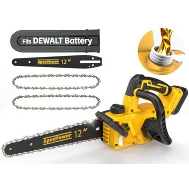 Imagem de Motosserra elétrica sem escova de 30,5 cm, motosserra compacta sem fio com corte potente de 44,3 pés/s, motosserra elétrica de baixo recuo, motosserra movida a bateria para aparar árvores e cortar