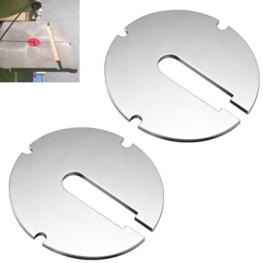 Imagem de (pacote com 2) 426-02-063-0001 426-02-063-0002 insertos de mesa (diâmetro: 6,3 cm, espessura: 0,3 cm) compatível com serras de fita Delta 14 part/Rockwell de 35,56 cm e serras rolantes de 61 cm