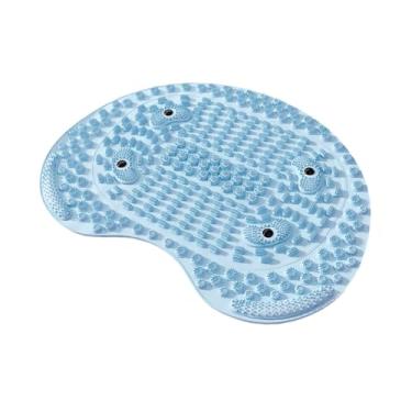 Imagem de oshhni Tapete de massagem para os pés com pontos de pressão para cozinha, escritório, academia e quarto, Azul