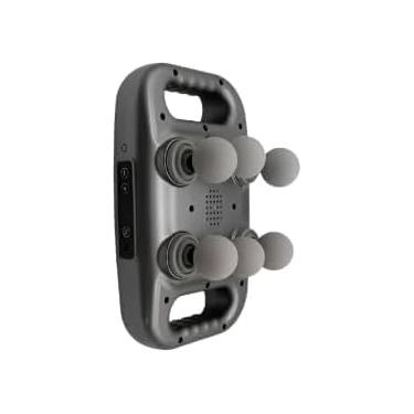 Imagem de Massageador Elétrico Corporal com 6 Cabeças, Aparelho de Massagem para Relaxamento Muscular, Cinza