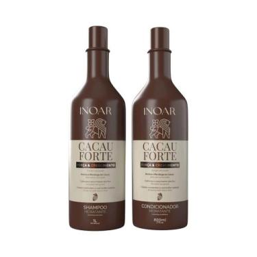 Imagem de Kit Inoar Shampoo 1L + Condicionador 800ml Cacau Forte