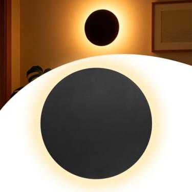 Imagem de Arandela AR54/AR55/AR56 - Branco e Preto, Luminária LED Bivolt para Parede Interna e Externa, Resistente e Decorativa (AR56-6w - Preto)