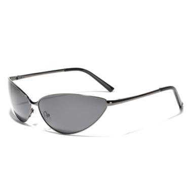 Imagem de JRLLFD Óculos de sol retrô femininos vintage polarizados masculinos com armação de metal UV400 (3)