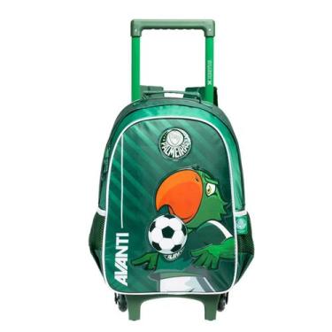 Imagem de Mochila De Rodinhas Palmeiras Infantil Escolar Meninos Time Cor:Verde,