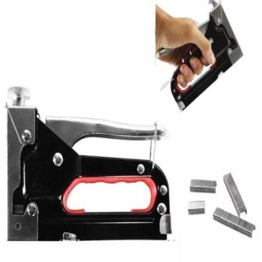 Imagem de Grampeador Tapeceiro Profissional Kit Completo Maleta Grampo - Yeet