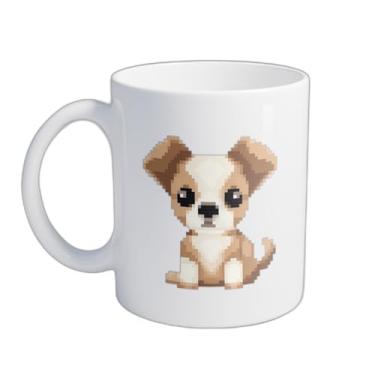 Imagem de Caneca Xícara de Café Porcelana 300ml com Desenho de Cachorro