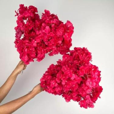 Imagem de Kit Arranjos de Flores Artificiais 45cm – Mini Orquídeas em Vaso Decorativo para Mesa, Casamentos e Decoração de Ambientes(10,Rosa Pink)