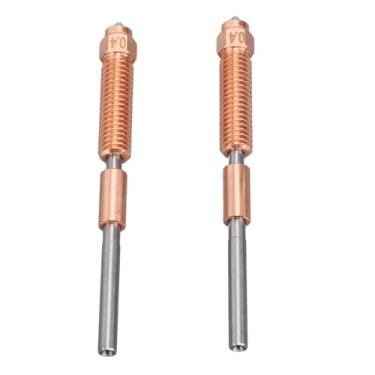 Imagem de Hyuduo 2pcs 0,4 Mm 3d Bocais de Impressora Bocais Altos de Extrusão de Latão Troca Rápida para Ender 3 V3 V3 Mais K1c Com Todo o Design de Metal 30 ³ Impressão de Velocidade
