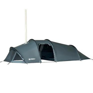 Imagem de POMOLY Openvista 2 Barraca de túnel quente para acampamento 2P