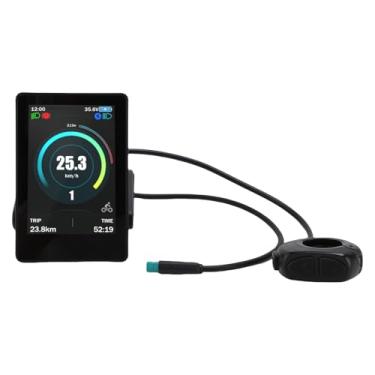 Imagem de RiToEasysports Visor de Bicicleta Elétrica, Painel de Bicicleta Colorido, Computador de Ciclismo Com Porta de Carregamento Tipo C, Conector de 5 Pinos, Plugue à Prova de água para Motor Médio