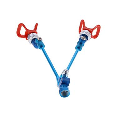 Imagem de Hyuduo Airless Pintura Spray Duplo Bocal Pólo Extensão 2 Bocal Duro Liga Durável Leve para Titular